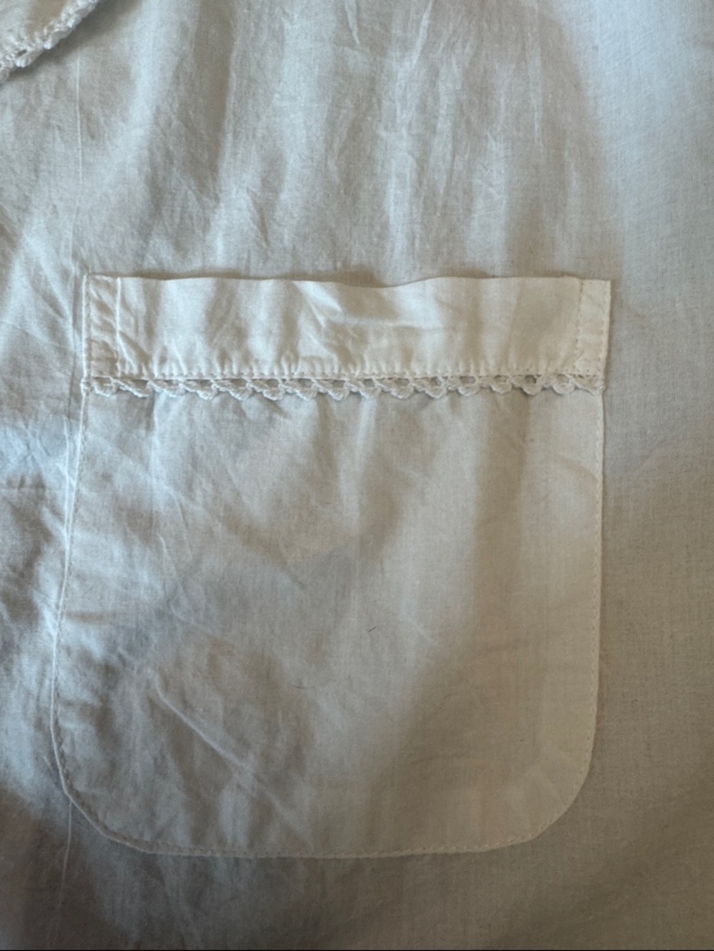 Women’s Nightshirt, Long Sleeve Button-Up White Cotton Shirt -Small
NWT - Picture 9 of 10